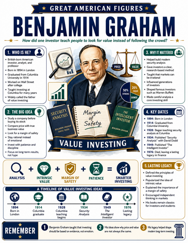 Benjamin Graham I Infographic