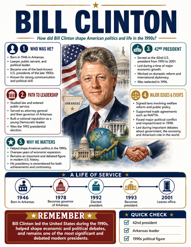 Bill Clinton I Infographic