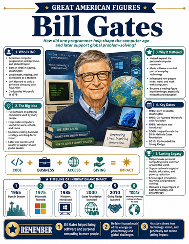 Bill Gates I Infographic