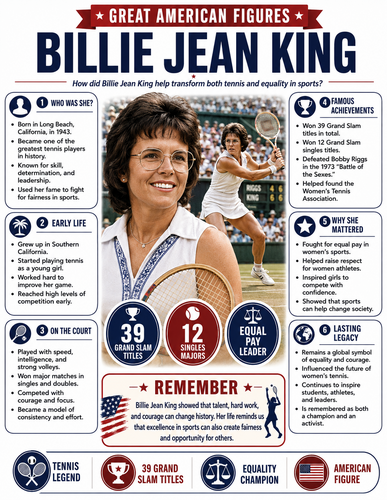 Billie Jean King I Infographic