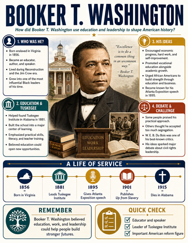 Booker T. Washington I Infographic