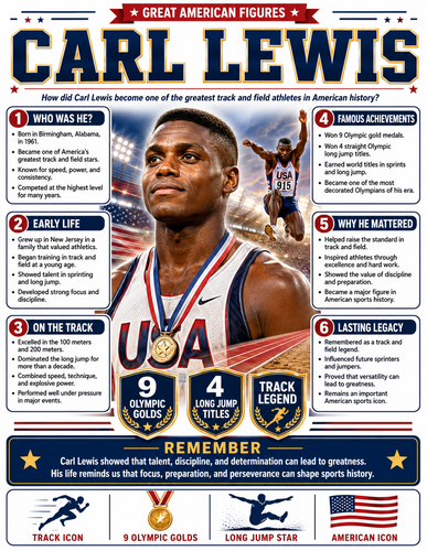 Carl Lewis I Infographic