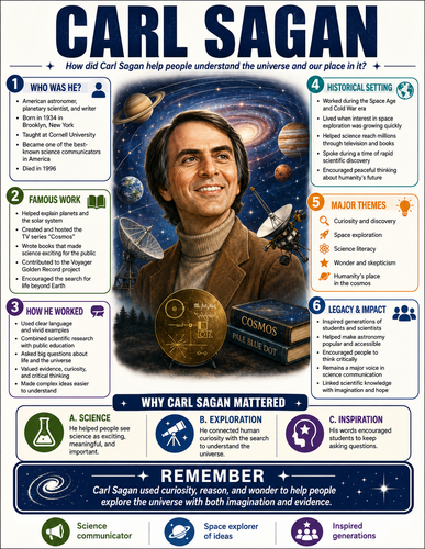Carl Sagan I Infographic