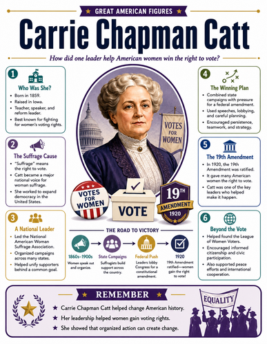 Carrie Chapman Catt I Infographic
