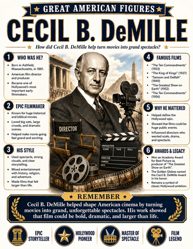 Cecil B. DeMille I Infographic