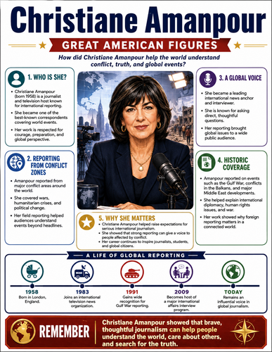 Christiane Amanpour I Infographic