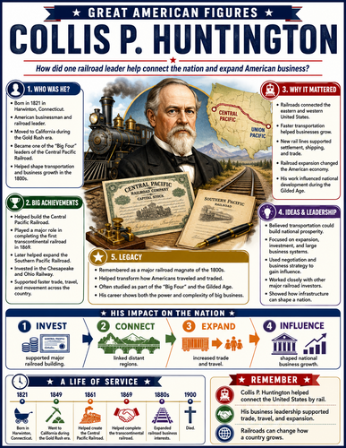 Collis P. Huntington I Infographic