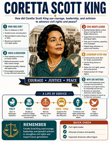Coretta Scott King I Infographic