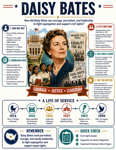 Daisy Bates I Infographic
