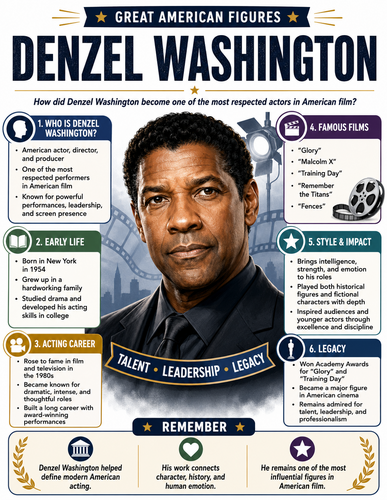 Denzel Washington I Infographic