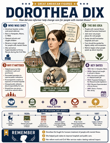 Dorothea Dix I Infographic