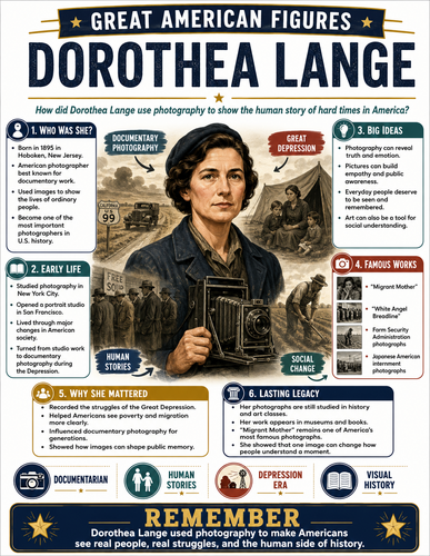 Dorothea Lange I Infographic