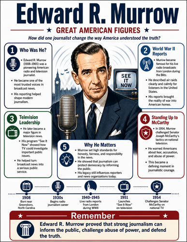 Edward R. Murrow I Infographic