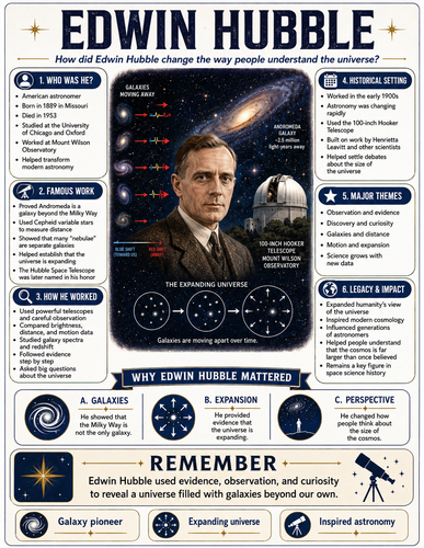 Edwin Hubble I Infographic