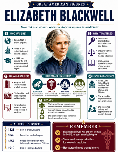 Elizabeth Blackwell I Infographic