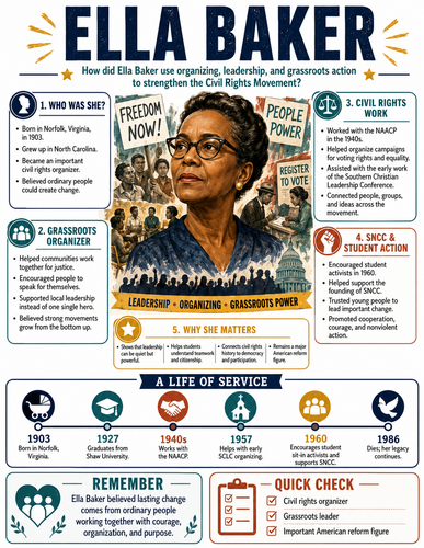 Ella Baker I Infographic