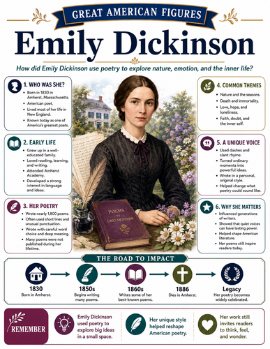 Emily Dickinson I Infographic