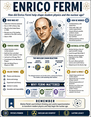 Enrico Fermi I Infographic