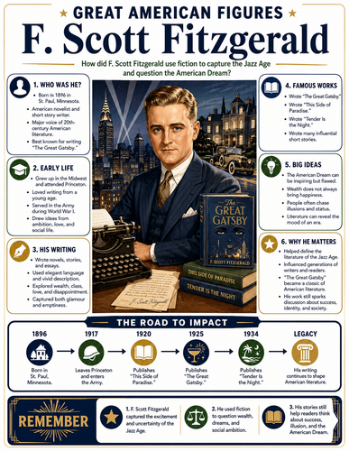 F. Scott Fitzgerald I Infographic