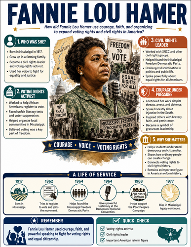 Fannie Lou Hamer I Infographic