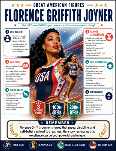Florence Griffith Joyner I Infographic