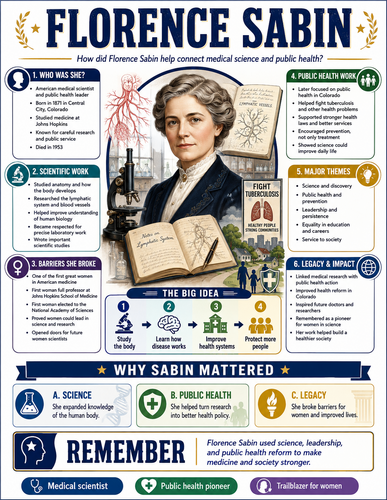 Florence Sabin I Infographic