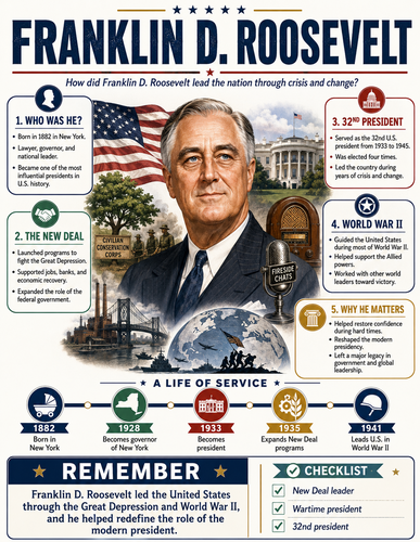 Franklin D. Roosevelt I Infographic