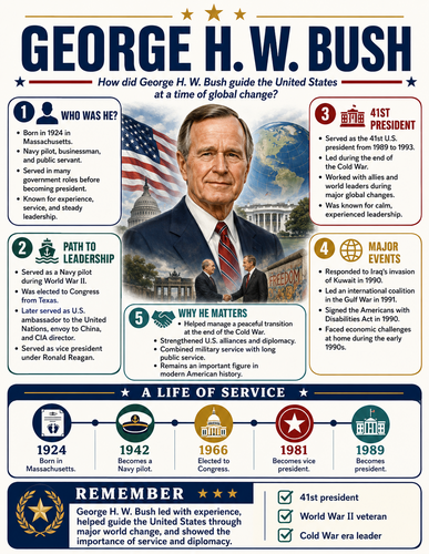 George H. W. Bush I Infographic
