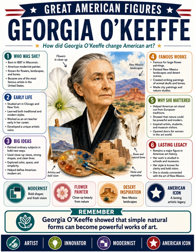 Georgia O'Keeffe I Infographic
