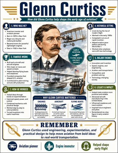 Glenn Curtiss I Infographic