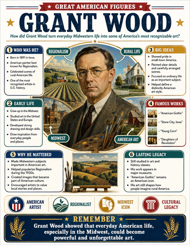 Grant Wood I Infographic