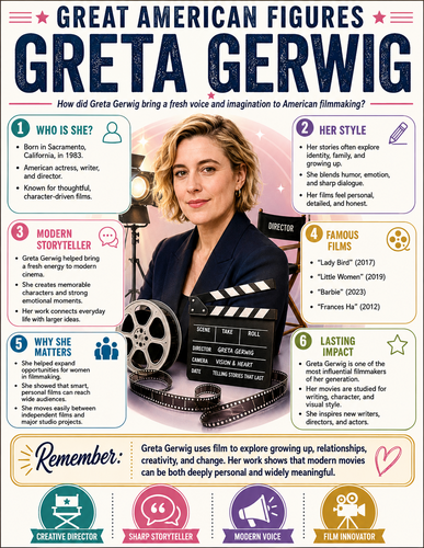 Greta Gerwig I Infographic