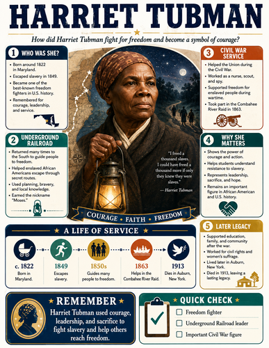 Harriet Tubman I Infographic
