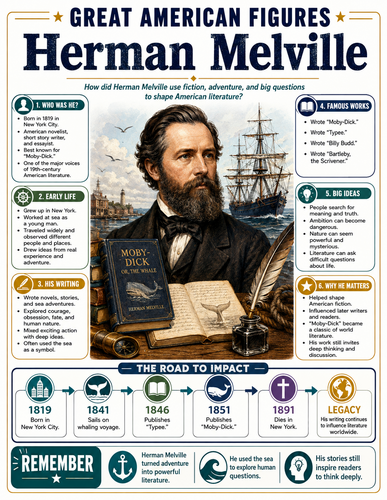 Herman Melville I Infographic