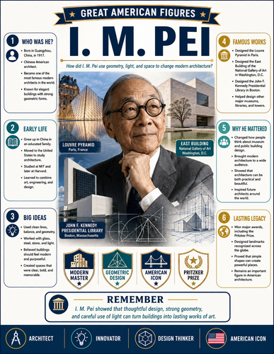I.M. Pei I Infographic