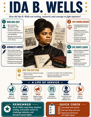 Ida B. Wells I Infographic