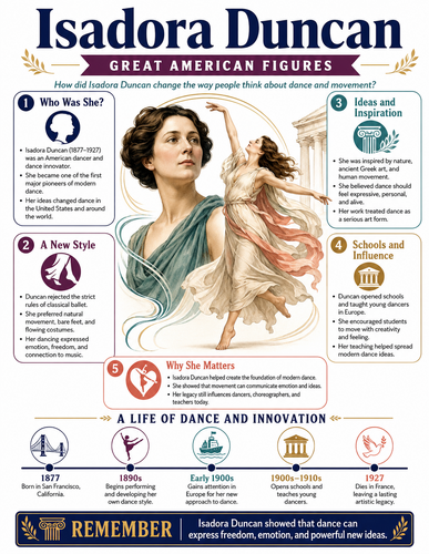 Isadora Duncan I Infographic