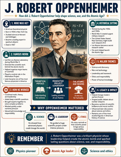 J. Robert Oppenheimer I Infographic
