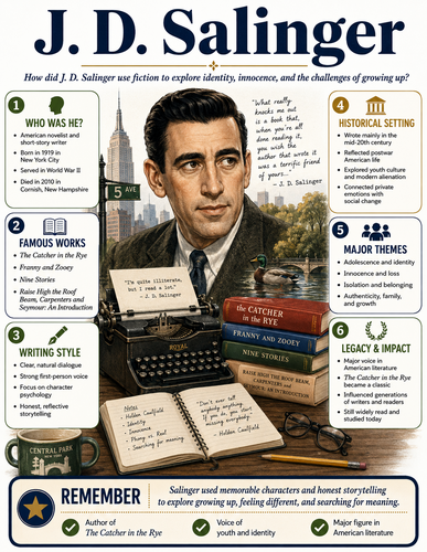 J.D. Salinger I Infographic