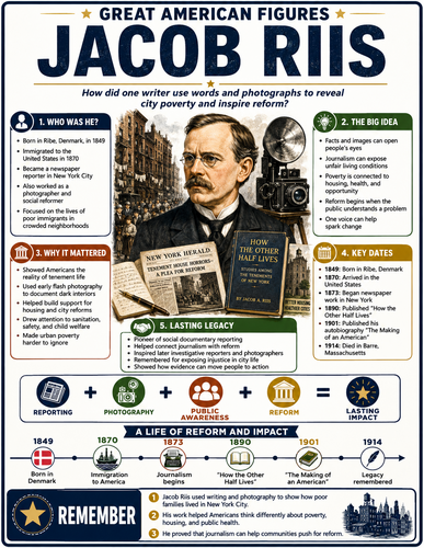 Jacob Riis I Infographic