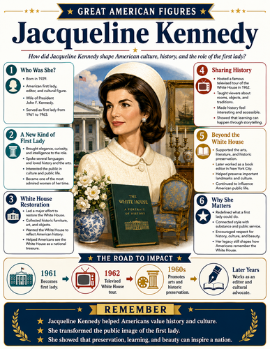 Jacqueline Kennedy I Infographic