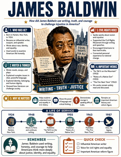 James Baldwin I Infographic