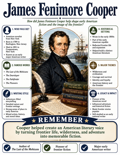 James Fenimore Cooper I Infographic