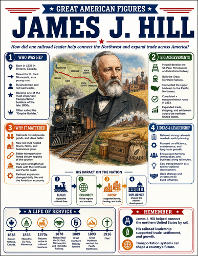 James J. Hill I Infographic