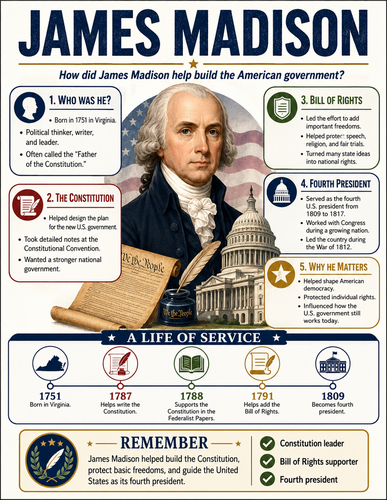 James Madison I Infographic
