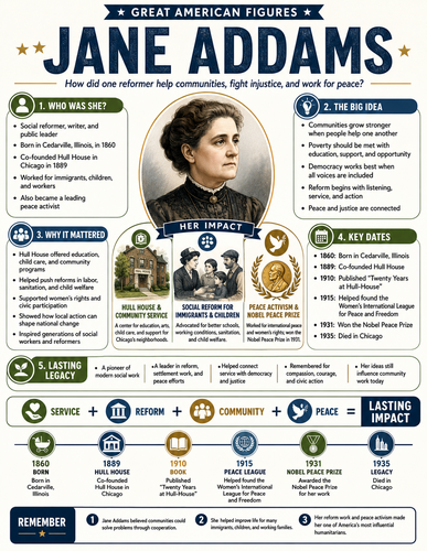 Jane Addams I Infographic