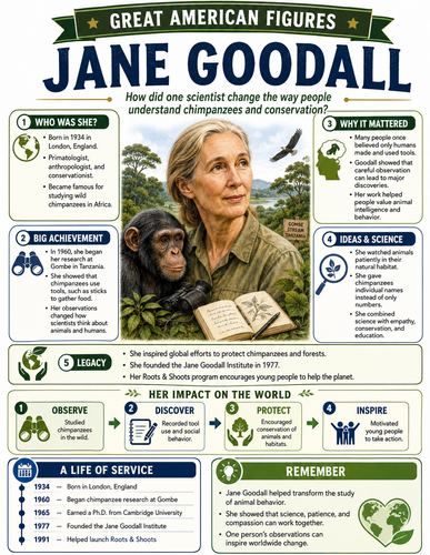Jane Goodall I Infographic