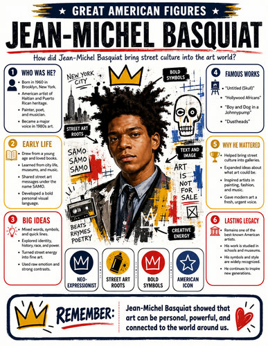 Jean-Michel Basquiat I Infographic