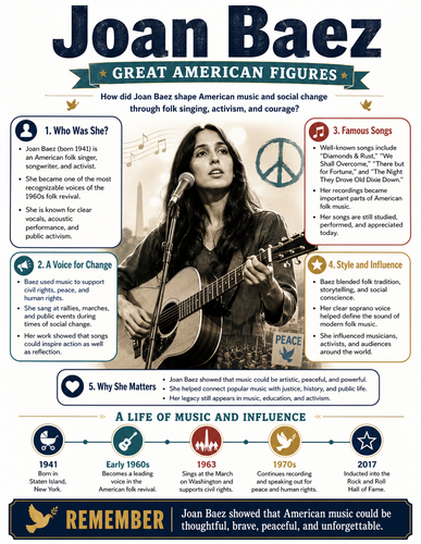 Joan Baez I Infographic