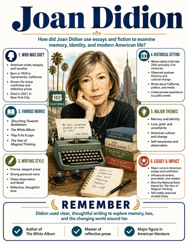 Joan Didion I Infographic